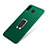 Funda Silicona Carcasa Ultrafina Goma con Magnetico Anillo de dedo Soporte para Samsung Galaxy A8 Star Verde