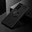 Funda Silicona Carcasa Ultrafina Goma con Magnetico Anillo de dedo Soporte para Samsung Galaxy S20 FE 4G Negro