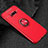 Funda Silicona Carcasa Ultrafina Goma con Magnetico Anillo de dedo Soporte para Samsung Galaxy S8 Rojo