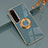 Funda Silicona Carcasa Ultrafina Goma con Magnetico Anillo de dedo Soporte para Sony Xperia 1 IV SO-51C Gris Lavanda