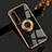 Funda Silicona Carcasa Ultrafina Goma con Magnetico Anillo de dedo Soporte para Sony Xperia 10 III SOG04 Negro