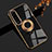 Funda Silicona Carcasa Ultrafina Goma con Magnetico Anillo de dedo Soporte para Sony Xperia 10 IV SOG07 Negro