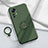 Funda Silicona Carcasa Ultrafina Goma con Magnetico Anillo de dedo Soporte para Xiaomi Mi 12T 5G Verde Noche