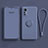 Funda Silicona Carcasa Ultrafina Goma con Magnetico Anillo de dedo Soporte para Xiaomi Mi 12X 5G Gris Lavanda