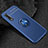 Funda Silicona Carcasa Ultrafina Goma con Magnetico Anillo de dedo Soporte para Xiaomi Mi 9 Pro Azul