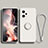 Funda Silicona Carcasa Ultrafina Goma con Magnetico Anillo de dedo Soporte para Xiaomi Redmi Note 12 5G Blanco
