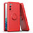 Funda Silicona Carcasa Ultrafina Goma con Magnetico Anillo de dedo Soporte QW1 para Samsung Galaxy S20 FE (2022) 5G Rojo