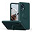 Funda Silicona Carcasa Ultrafina Goma con Magnetico Anillo de dedo Soporte QW1 para Xiaomi Mi 12T 5G Verde Noche