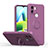 Funda Silicona Carcasa Ultrafina Goma con Magnetico Anillo de dedo Soporte QW1 para Xiaomi Redmi A2 Plus Morado