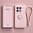 Funda Silicona Carcasa Ultrafina Goma con Magnetico Anillo de dedo Soporte S01 para OnePlus 10 Pro 5G Rosa