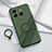 Funda Silicona Carcasa Ultrafina Goma con Magnetico Anillo de dedo Soporte S01 para OnePlus 10T 5G Verde Noche