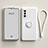 Funda Silicona Carcasa Ultrafina Goma con Magnetico Anillo de dedo Soporte S01 para OnePlus Nord N200 5G Blanco