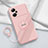 Funda Silicona Carcasa Ultrafina Goma con Magnetico Anillo de dedo Soporte S01 para Oppo K10 Pro 5G Rosa