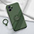 Funda Silicona Carcasa Ultrafina Goma con Magnetico Anillo de dedo Soporte S01 para Realme 9i 5G Verde Noche