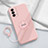 Funda Silicona Carcasa Ultrafina Goma con Magnetico Anillo de dedo Soporte S01 para Realme GT Master 5G Rosa