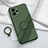 Funda Silicona Carcasa Ultrafina Goma con Magnetico Anillo de dedo Soporte S01 para Realme GT Neo2 5G Verde Noche