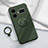 Funda Silicona Carcasa Ultrafina Goma con Magnetico Anillo de dedo Soporte S01 para Realme GT Neo5 240W 5G Verde Noche