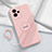 Funda Silicona Carcasa Ultrafina Goma con Magnetico Anillo de dedo Soporte S01 para Realme Q5 Pro 5G Rosa