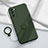 Funda Silicona Carcasa Ultrafina Goma con Magnetico Anillo de dedo Soporte S01 para Samsung Galaxy S20 FE 4G Verde Noche