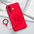 Funda Silicona Carcasa Ultrafina Goma con Magnetico Anillo de dedo Soporte S01 para Vivo V25 Pro 5G Rojo