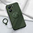 Funda Silicona Carcasa Ultrafina Goma con Magnetico Anillo de dedo Soporte S01 para Xiaomi Redmi K60 Ultra 5G Verde