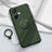 Funda Silicona Carcasa Ultrafina Goma con Magnetico Anillo de dedo Soporte S02 para OnePlus Nord CE 3 Lite 5G Verde Noche