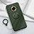 Funda Silicona Carcasa Ultrafina Goma con Magnetico Anillo de dedo Soporte S02 para Realme 11 Pro+ Plus 5G Verde Noche