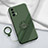 Funda Silicona Carcasa Ultrafina Goma con Magnetico Anillo de dedo Soporte S02 para Realme GT Master 5G Verde Noche