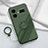 Funda Silicona Carcasa Ultrafina Goma con Magnetico Anillo de dedo Soporte S02 para Realme GT Neo5 240W 5G Verde Noche