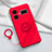 Funda Silicona Carcasa Ultrafina Goma con Magnetico Anillo de dedo Soporte S02 para Realme GT Neo5 5G Rojo