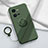 Funda Silicona Carcasa Ultrafina Goma con Magnetico Anillo de dedo Soporte S02 para Vivo iQOO 10 Pro 5G Verde Noche