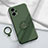 Funda Silicona Carcasa Ultrafina Goma con Magnetico Anillo de dedo Soporte S02 para Xiaomi Redmi Note 12 Turbo 5G Verde Noche