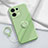 Funda Silicona Carcasa Ultrafina Goma con Magnetico Anillo de dedo Soporte S03 para Oppo Reno9 Pro 5G Verde