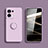 Funda Silicona Carcasa Ultrafina Goma con Magnetico Anillo de dedo Soporte S05 para Xiaomi Redmi Note 13 Pro 5G Purpura Claro