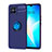 Funda Silicona Carcasa Ultrafina Goma con Magnetico Anillo de dedo Soporte SD1 para Huawei Nova 8 SE 4G Azul