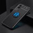 Funda Silicona Carcasa Ultrafina Goma con Magnetico Anillo de dedo Soporte SD1 para Vivo Y53s NFC Azul y Negro