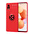 Funda Silicona Carcasa Ultrafina Goma con Magnetico Anillo de dedo Soporte SD1 para Xiaomi Civi 5G Rojo