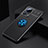 Funda Silicona Carcasa Ultrafina Goma con Magnetico Anillo de dedo Soporte SD1 para Xiaomi Mi 12 Lite NE 5G Azul y Negro