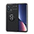 Funda Silicona Carcasa Ultrafina Goma con Magnetico Anillo de dedo Soporte SD1 para Xiaomi Mi 13 5G Negro