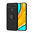 Funda Silicona Carcasa Ultrafina Goma con Magnetico Anillo de dedo Soporte SD1 para Xiaomi POCO C31 Negro