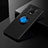 Funda Silicona Carcasa Ultrafina Goma con Magnetico Anillo de dedo Soporte SD1 para Xiaomi Poco M2 Pro Azul y Negro