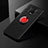 Funda Silicona Carcasa Ultrafina Goma con Magnetico Anillo de dedo Soporte SD1 para Xiaomi Poco M2 Pro Rojo y Negro