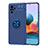 Funda Silicona Carcasa Ultrafina Goma con Magnetico Anillo de dedo Soporte SD1 para Xiaomi Poco M5S Azul