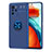 Funda Silicona Carcasa Ultrafina Goma con Magnetico Anillo de dedo Soporte SD1 para Xiaomi Poco X3 GT 5G Azul