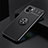 Funda Silicona Carcasa Ultrafina Goma con Magnetico Anillo de dedo Soporte SD1 para Xiaomi Redmi A1 Negro