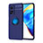 Funda Silicona Carcasa Ultrafina Goma con Magnetico Anillo de dedo Soporte SD1 para Xiaomi Redmi K30S 5G Azul