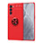 Funda Silicona Carcasa Ultrafina Goma con Magnetico Anillo de dedo Soporte SD2 para Realme GT Master Explorer 5G Rojo