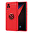 Funda Silicona Carcasa Ultrafina Goma con Magnetico Anillo de dedo Soporte SD2 para Vivo iQOO 7 Legend 5G Rojo