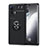 Funda Silicona Carcasa Ultrafina Goma con Magnetico Anillo de dedo Soporte SD2 para Vivo X70 Pro 5G Negro