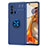 Funda Silicona Carcasa Ultrafina Goma con Magnetico Anillo de dedo Soporte SD2 para Xiaomi Mi 11T 5G Azul